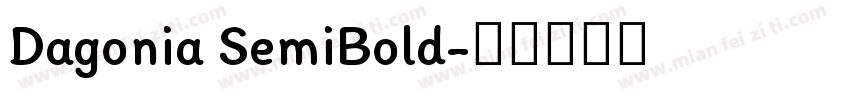 Dagonia SemiBold字体转换
